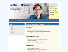 Tablet Screenshot of metabrown.com